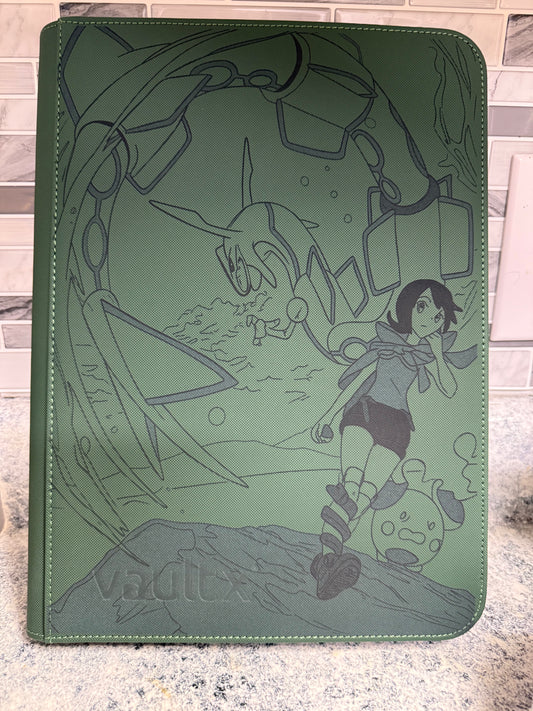 Forest Green vault x Rayquaza 9 pocket binder
