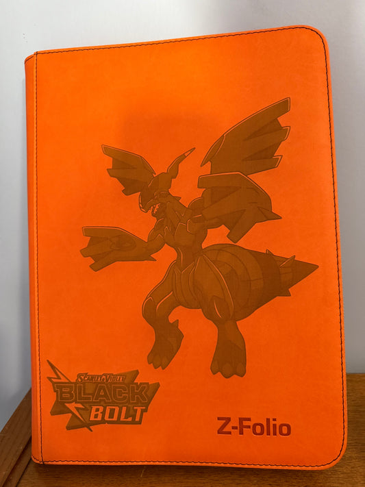 Z folio Black bolt Zekrom binder